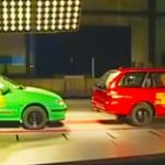CRASH TEST: Ciężarówka VS Kolumna aut osobowych