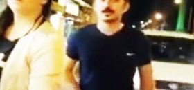 Para ustawiła kamerę i zarejestrowała moment, gdy potrącił ich samochód.