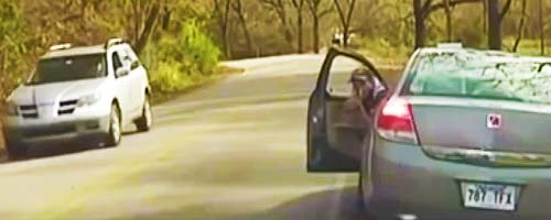 Strzelanina i kontrola drogowa