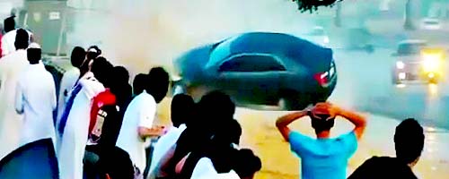 Wypadek przy driftowaniu