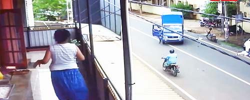 Starszy mężczyzna potrącony