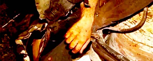 Zdewastowane pojazdy