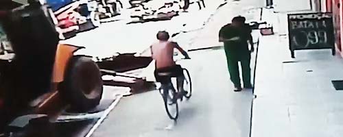 Rowerzysta i równowaga