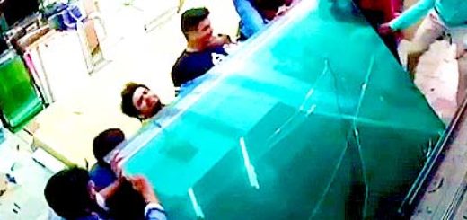 Tafla szkła i wypadek