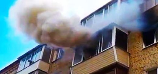 Pożar mieszkania w bloku