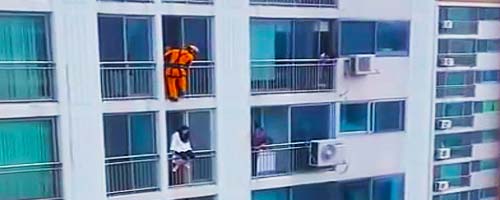 Ratownik i samobójca skoczek