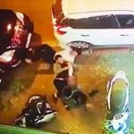 Kierowca SUVa zamielił 3 facetów idących po chodniku, Szczególnie jednego.