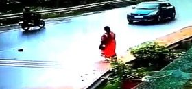 Torebka upuszczona na środku jezdni, to dobry trop na zakończenie swojego życia.