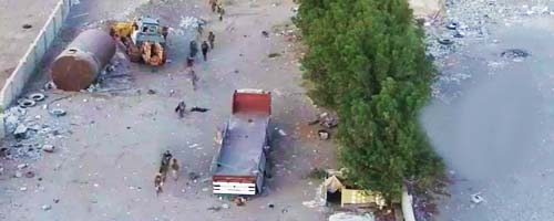 Wybuch miny pułapki