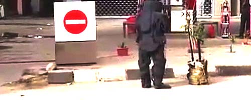 Wybuch podczas rozbrajania bomby