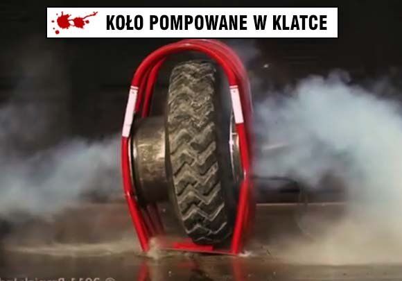 Klatka do pompowania kół