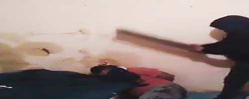 Kawałkiem drewna w głowę