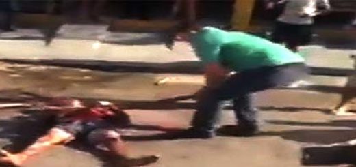 Skopany publicznie po głowie