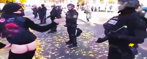 Antifa na demonstracji