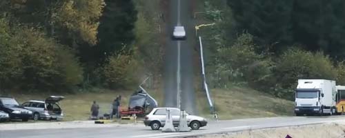 Crash test przy 200km na godzinę