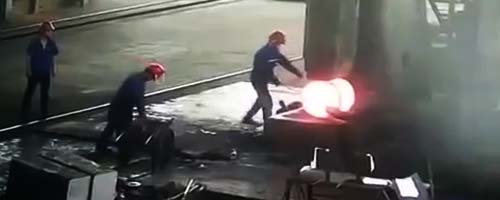 Wypadek w hucie stali