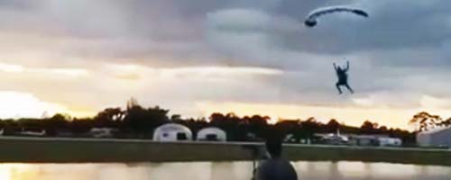 Lądowanie paralotnią